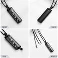thumbnail image 4 of Cremation Jewelry Urn Necklace for Ashes, Pet Paw Print Memorial Pendant for Dog Cat Ashes Keepsake Locket for Men for Women(Black), 4 of 7