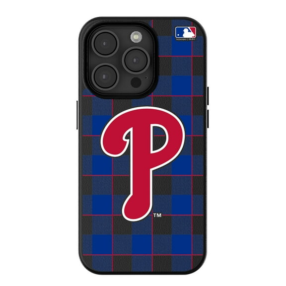 Keyscaper Philadelphia Phillies Plaid Magnetic Bump iPhone Case