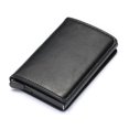 thumbnail image 1 of Rfid Blocking Protection Men Id Credit Card Holder Wallet Leather Metal Aluminum Business Bank Card Case Creditcard Cardholder, 1 of 4