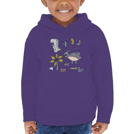 

Kiddie Cartoon Dinosaurs Art Hoodie Toddler -Image by Shutterstock 4 Toddler