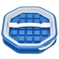 thumbnail image 3 of Molde para cubitos de hielo, 2 en 1, bandeja para cubitos de hielo con tapa, artesanía superior, 3 of 9