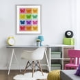 thumbnail image 3 of Stupell Industries Contemporary Colorful Butterflies Candy Gray Framed Print Under Glass, 17 x 21, by LISH Creative, 3 of 8
