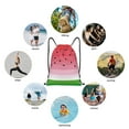thumbnail image 6 of Balery Watermelon Pattern Drawstring Backpack Bag Sport Gym Sackpack Cinch Bags Pattern Drawstring Backpack Bag Sport Gym Sackpack Cinch Bags -Medium, 6 of 6