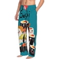 thumbnail image 3 of Kdxio I Love Sushi Print Men's Sleep Pajama Pant Lounge Pants with Pockets, 3 of 8
