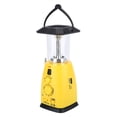 thumbnail image 2 of Linterna solar LED de emergencia para camping con manivela, lámpara y cargador de teléfono, 2 of 14