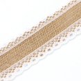 thumbnail image 4 of 10 m/rollo de cinta de encaje de arpillera de yute Natural decoración de boda rústica, 4 of 5
