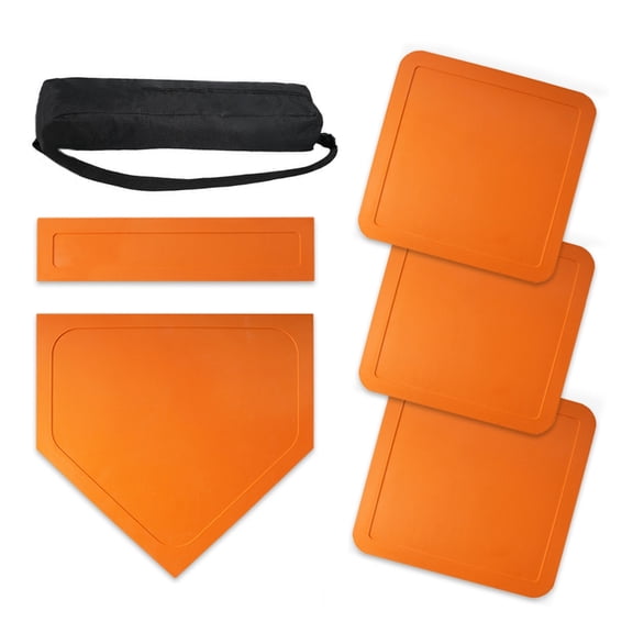 Baseball Base Set Includes Home Plate Portable Practice Training Equipment