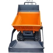 1100Lbs Track Dumper Self Loading Cart Track Barrow 208cc 6.5HP Gas Engine for Material Hauler, Garden Dump Cart, Landscaping, Farm and Construction, US Stock