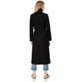 thumbnail image 3 of Kenneth Cole New York Women's Full Length Button Fencer Coat with Belt, Black, 6, 3 of 4