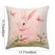 thumbnail image 2 of Almohadas de Tirado de Pascua Conejo Estampado Funda de Almohada 45x45cm, Cubierta de Poliéster para el Sofá, el Sofá Y la Decoración Del Hogar Del Dormitorio, 2 of 8
