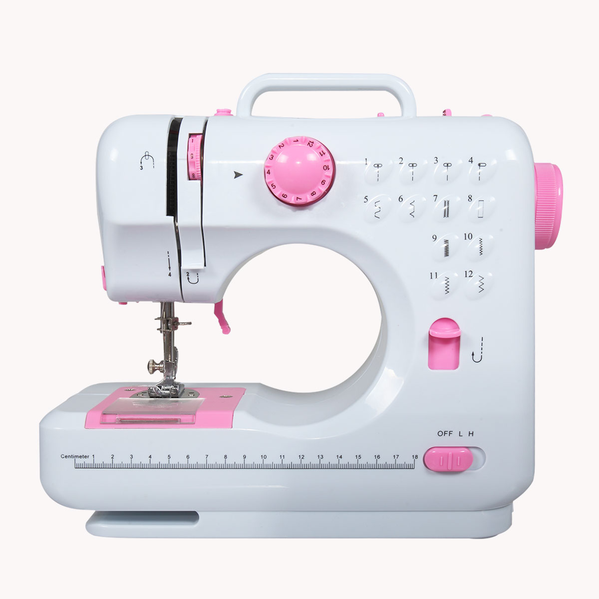 Jaxpety 12-Stitch Sewing Machine Multifunctional Mini Portable Crafting