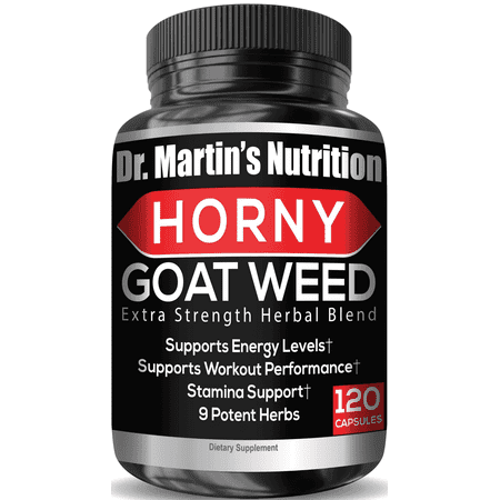 1650mg Horny Goat Weed 120Ct with Maca, L-Arginine, Ginseng & Tribulus | Herbal Blend for Daily Vitality & Wellness | For Male and Female