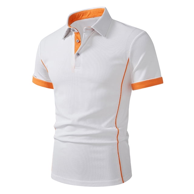 pstuiky camiseta de hombre, Camiseta informal de manga larga para hombre, con botones y cuello vuelto ropa de hombre l