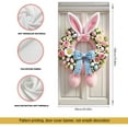 thumbnail image 3 of Qocolhg Easter Bunny Door Cover Easter Egg Rabbit Decor Daisy Decorations Door Banner Party Accessory Hanging Banner Sign Decoration for Happy Easter Party Favors 71 x 35 Inch, 3 of 8