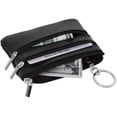 thumbnail image 4 of LAICAIW Women's Genuine Leather Coin Purse Mini Pouch Change Wallet with Keychain,Black, 4 of 6