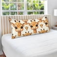thumbnail image 4 of Cute Baby Giraffe Head Plush Pillow Cases Queen Size Ultra Soft Warm Pillowcases with Zipper 20"x30", 4 of 9