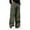 Green, variant on Mens Cargo Pants Big and Tall Casual Work Pants Outdoor Athletic Street Style Loose Lightweight Spring Fall Trousers Black L
