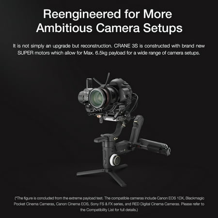 Zhiyun Crane 3S Professional 3- Gimbal Stabilizer with SmartSling