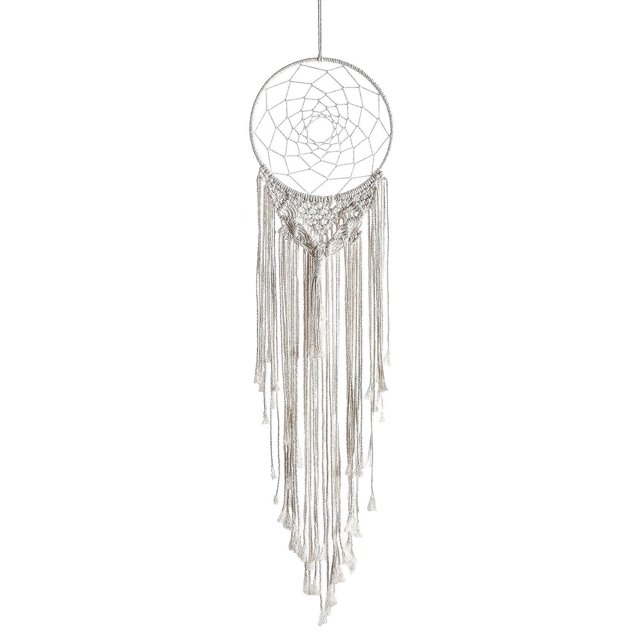 Atrapasueños circular, regalo de decoración de macramé para colgar en la pared tejido de algodón Afortunado Sencillez