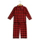 thumbnail image 3 of Pijamas de algodón con botones para niños y niñas, ropa de dormir de moda superior para invierno, 2021, 3 of 4