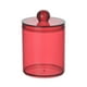 thumbnail image 2 of Dispensador de plástico transparente de 10 oz para bolas de algodón, hisopos, discos e hilo dental - Organizador de baño con tapa extraíble, 2 of 6