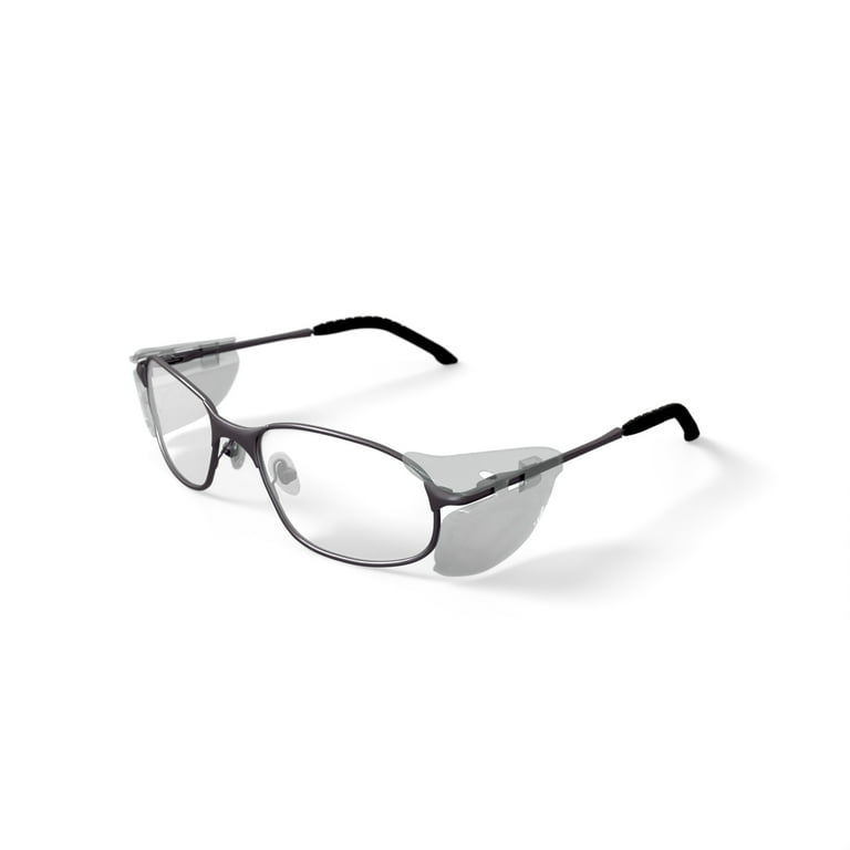 Hilco Vision A2 550 Stainless Steel Safety Glasses, Pewter, ANSI