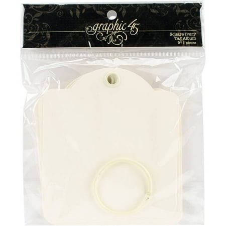 Large Square Album - Graphic 45 Staples Square Tag Album, 4.5
