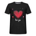 thumbnail image 4 of Camisas de Manga Larga para Hombres Imprimir Casual Cuello Redondo Blusa de Manga Corta, Camisas de Lino para Hombres, 4 of 8