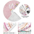 thumbnail image 2 of FMSHPON Pink Rabbit Xmas Christmas Tree Skirt Stand Mat for Holiday Party Decoration Indoor Outdoor 36 inches, 2 of 6