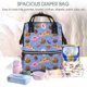 thumbnail image 5 of Fotbe Fastfoods Mochila Maternidad - Lona de Sarga Impermeable, Mochila de Pañales de Gran Capacidad con Múltiples Bolsillos y Correas Ajustables, 5 of 6