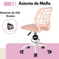 thumbnail image 4 of Silla de Estudio FurnitureR Ajustable (Rosa Claro), 4 of 8