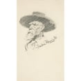 thumbnail image 2 of Frederic Remington 12x18 Gold Ornate Wood Frame and Double Matted Museum Art Print Titled - Head of a Man, 2 of 4