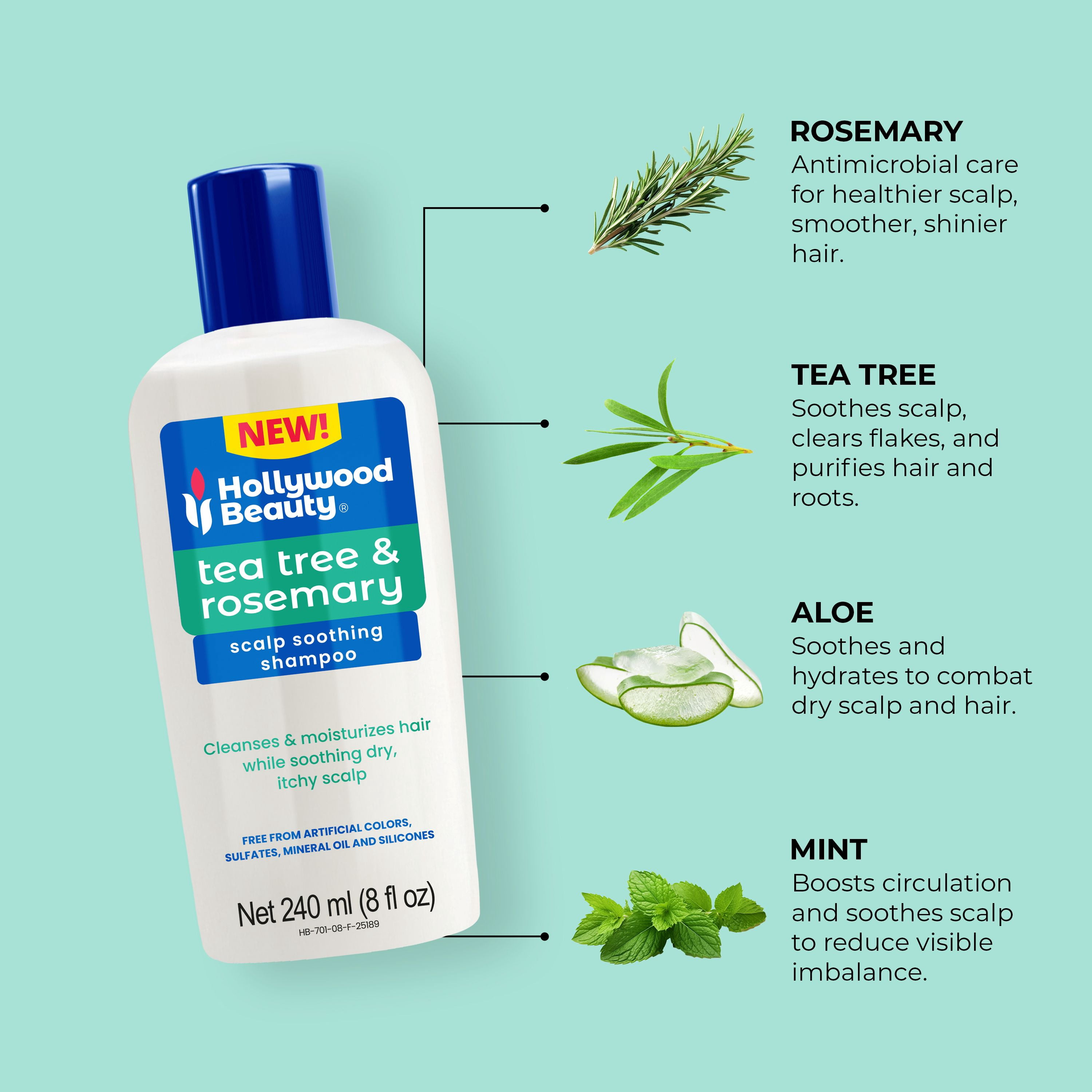 Hollywood Beauty Rosemary & Tea Tree Tree Scalp Soothing Shampoo