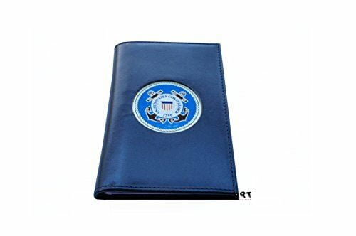 Spiral Notebook with Medallion, US COAST GUARD Black Padfolio cover - 3" x 5"