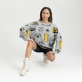 thumbnail image 4 of Women's Gameday Couture Gray Iowa Hawkeyes Always on Repeat Fleece Sweatshirt, 4 of 4