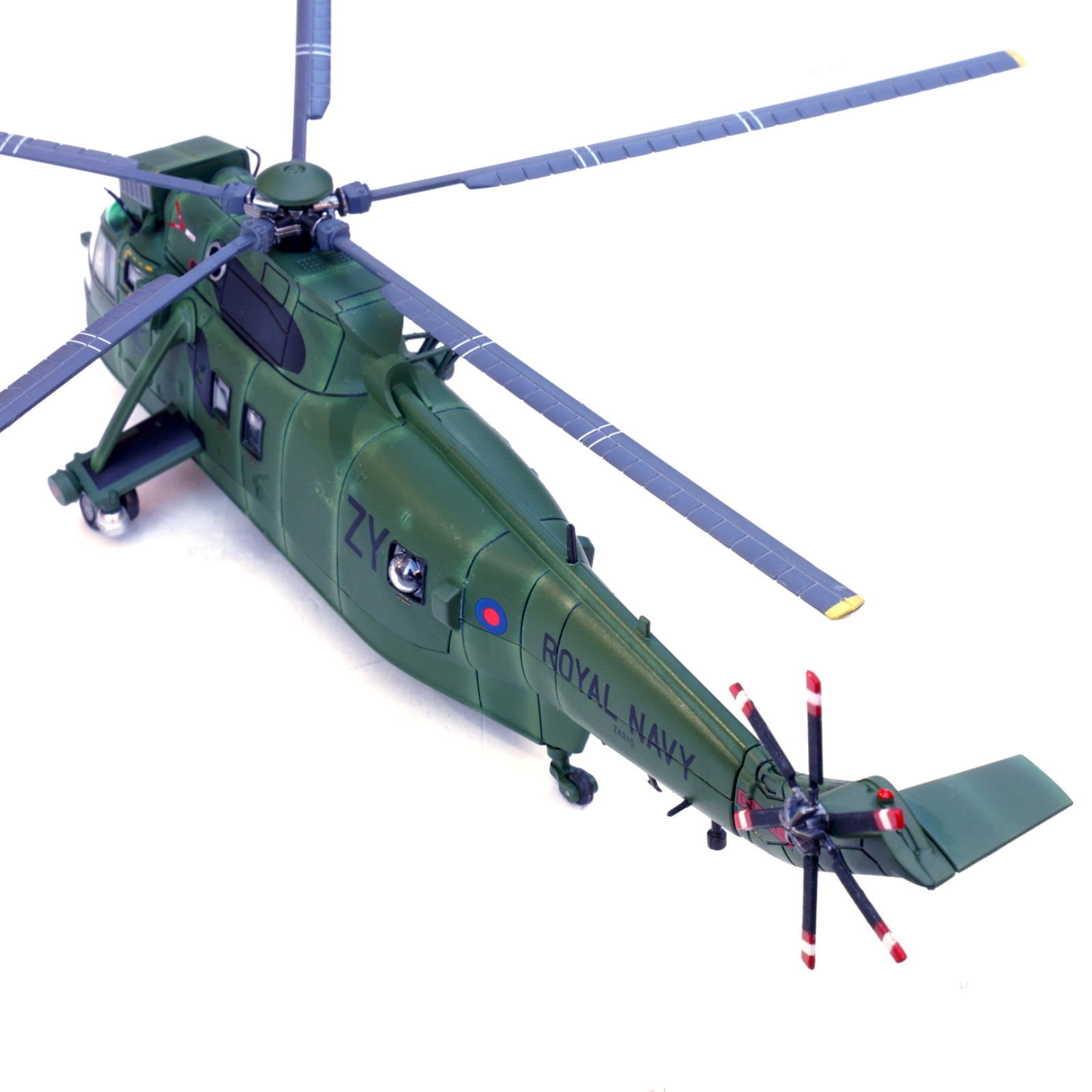 Royal Navy Sea King HC.4 Helicopter Model Airplane 1:72 Scale, Diecast, Great Gift for Plane Collectors