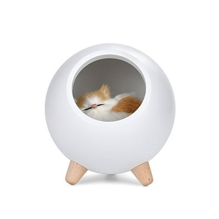 

Mini Pet House Night Light Portable Usb Dimming Table Lamp Kids Baby Bedroom Decoration Light
