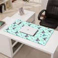 thumbnail image 3 of 31.5x15.7 Inch Gaming Mouse Pad, Non-Slip Stitched Rubber Desk Mat for Desktop & Laptop,Hummingbird Floral Lavender Light Blue Pattern, 3 of 6