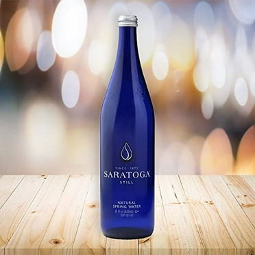 Saratoga | Still | Non Sparkling | Spring Water | Sodium Free | Low Mineral | 28 oz (12 Glass Bottles)