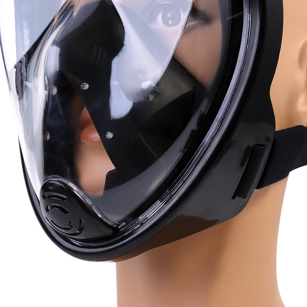 Greensen Masque complet de plongée en apnée Masque de plongée en surface  pour natation Anit-Fog pour Gopro, masque de plongée pour le visage  intégral, 