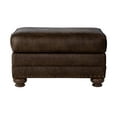 thumbnail image 6 of Roundhill Furniture Leinster Nailhead Lounge Chair and Ottoman, Faux Leather Fabric, Espresso, 6 of 9