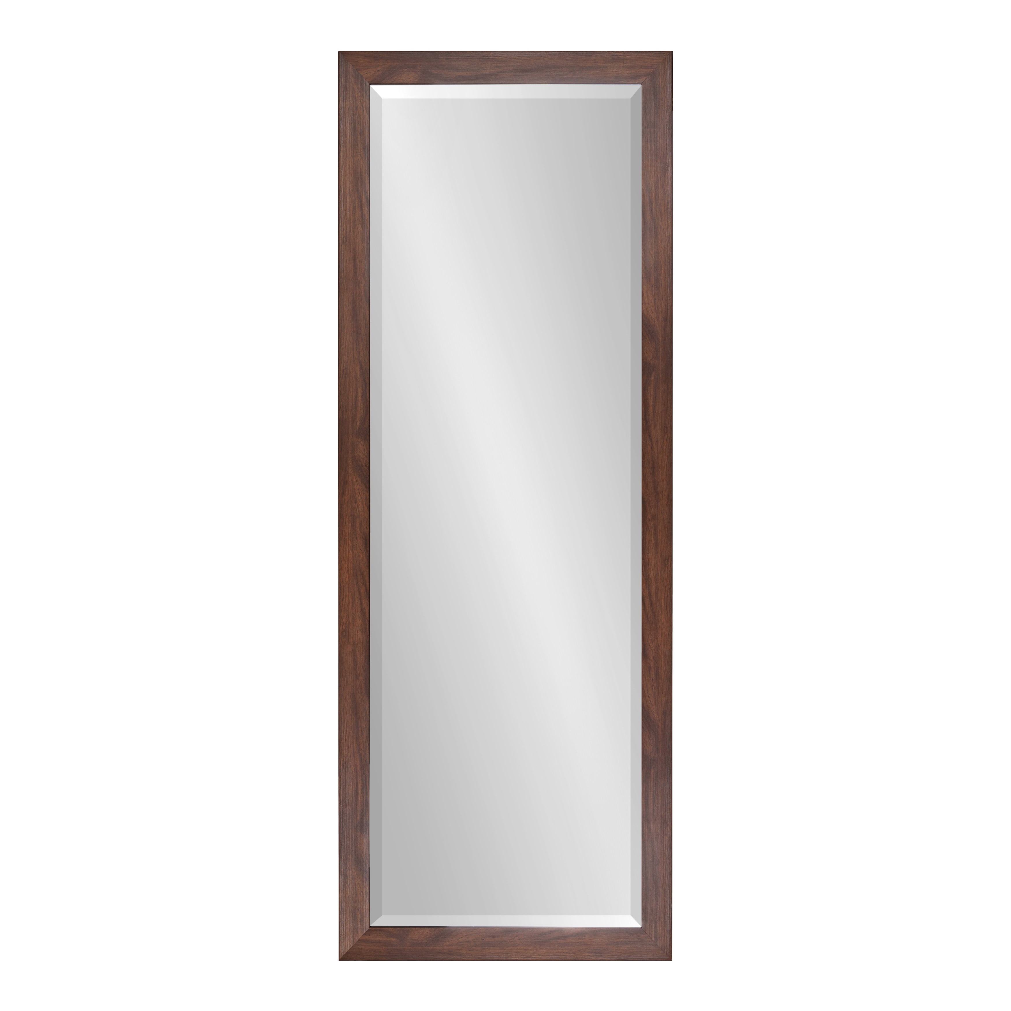 DesignOvation Beatrice Transitional Framed Panel Wall Mirror, 19 x 51