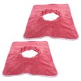 thumbnail image 1 of CTIRCHIU 2Pcs Pink Microfiber Massage Facial Hole Cover for and Massage Bed, 1 of 8
