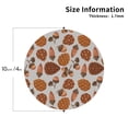 thumbnail image 2 of Kdxio Pinecone Autumn Pattern Funny Coasters,4 Pcs Leather Coasters,Housewarming Gifts,Protect Furniture from Water Marks Scratch and Damage, 2 of 6