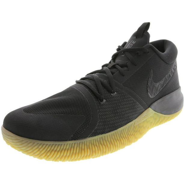 Nike Zoom Assersion Basketball Shoe 14M Black / Black / Gum Light Brown -