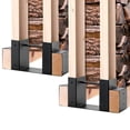 thumbnail image 1 of UOIENRT 2 Pcs Étagère à Bois pour Rangement de Bois de Chauffage Extérieur, Support Empilable Réglable pour Bûches de Feu, Rangement en Fer Robuste pour Bois de Foyer, 1 of 8