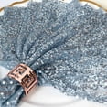 thumbnail image 5 of Balsa Circle 20 Pieces 20" Dusty Blue Sequins Napkins Wedding Decorating Tablecloths Holiday Dinner Party Table Decorations, 5 of 8