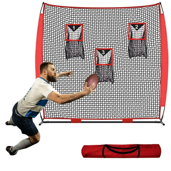 ANDGOAL Football Quarterback Trainer Net - Football Throwing Net Football Quarterback Training Equipment Training Net Qb Football Passing Net, Kicking Nets Practice Football, Football Net For Throwing