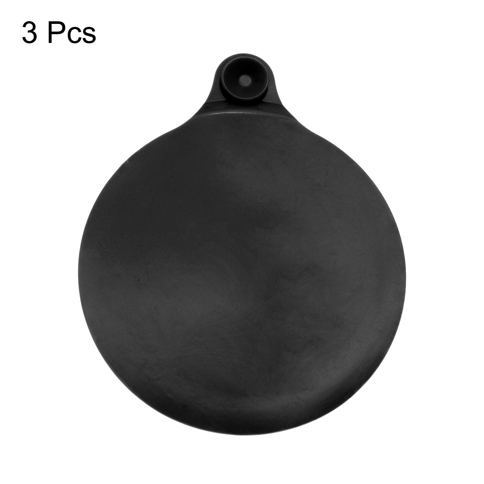 Unique Bargains Silicone Tub Stopper Kitchen Bathtub Drain Cover Plug 5.8" Black 3Pcs