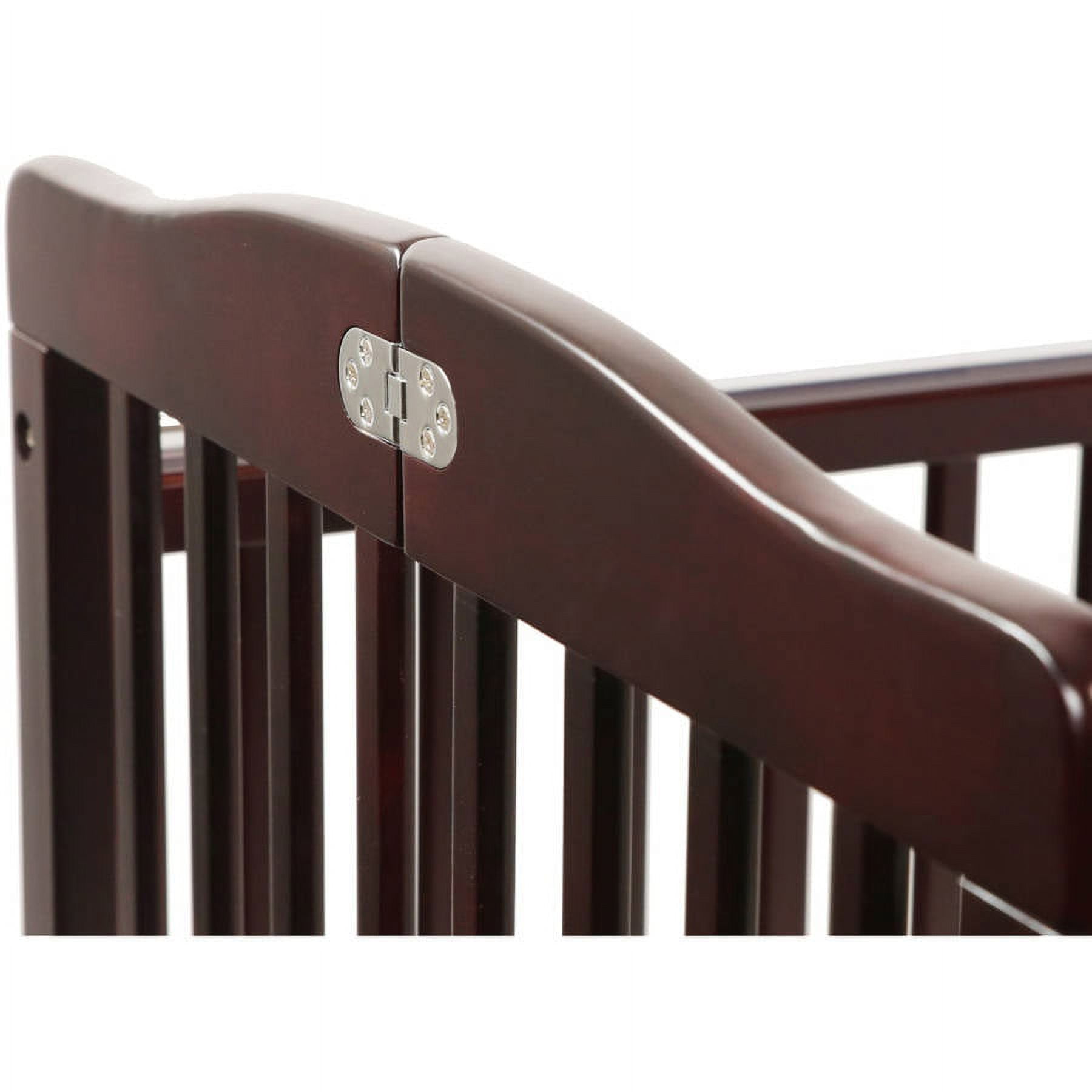 L.A. Baby Commercial Grade Full Size Wooden Folding Crib, Cherry
